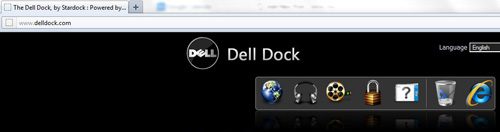 Navigate to the Dell Dock home page