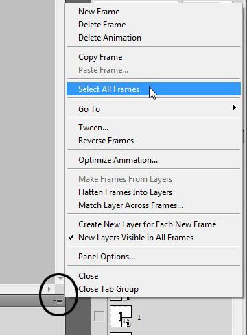 Select all of the frames