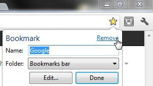 learn how to bookmark in google chrome by removing bookmarks