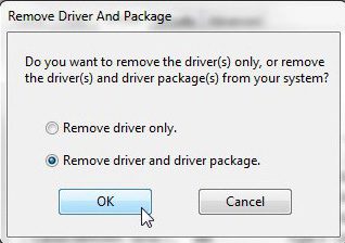 remove old printer drivers and old printer driver packages