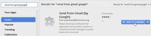 use the send from gmail extension to set gmail as default