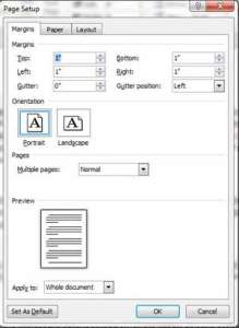 how to change page margins in microsoft word 2010