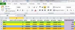 how you fill a cell with color in Excel