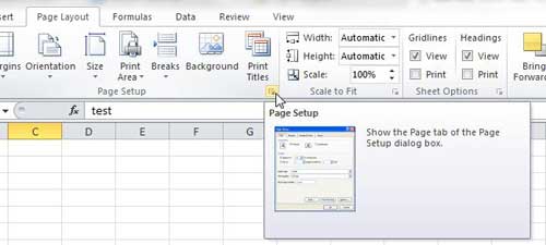 use the page setup menu to change how excel spreadsheets print