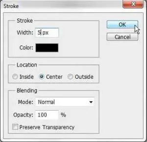 how to outline a selection in photoshop cs5