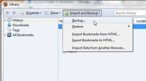 how to backup your bookmarks in firefox