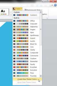 how to change hyperlink color in powerpoint 2010
