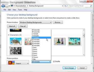 how to make a windows 7 desktop background slideshow