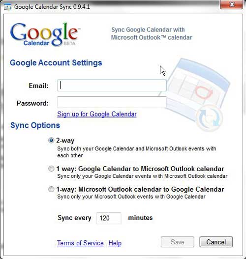 google calendar sync outlook 2010
