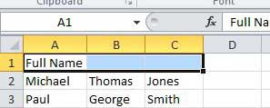 how to merge cells in Microsoft Excel 2010