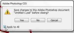 how to save all open images in photoshop cs5