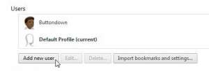 how to add a new user in google chrome