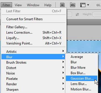 how to blur the sides of an image in photoshop cs5