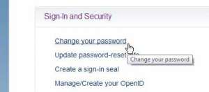 how to change your yahoo mail password