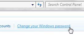 change your windows password