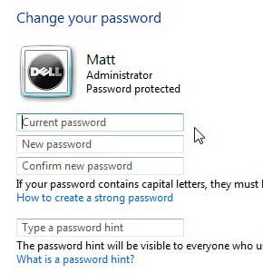 how to change a windows 7 password
