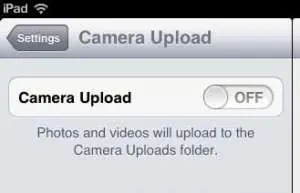 automatically upload ipad pictures to dropbox