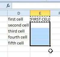 paste function into cells