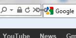 how to expand the internet explorer 9 address bar