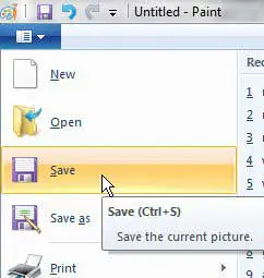 save screen shot as an image file