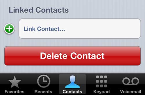 how to delete a contact on the iphone 5