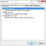 how to disable automatic hyperlinks in excel 2010