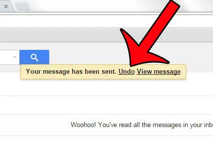 the Gmail email recall feature in action