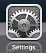 touch the settings icon