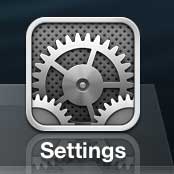 tap settings icon