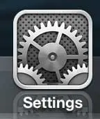 open the iphone settings menu