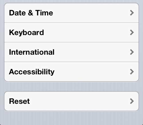 Open the iPhone 5 Accessibility menu