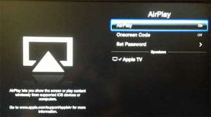 Toggle the AirPlay option on or off