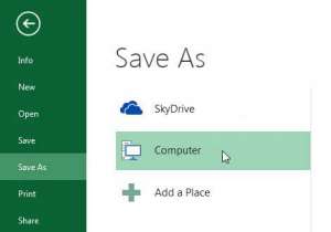 Save to Computer By Default in Excel 2013