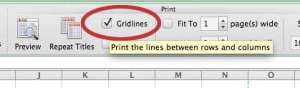 check the gridlines option