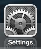 press the settings icon