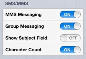 enable mms messaging on the iphone 5