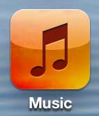open the iphone 5 music app