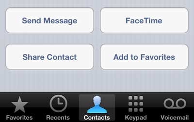 how to email contact info on the iphone 5