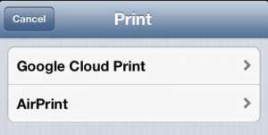 how to use google cloud print on the iphone 5