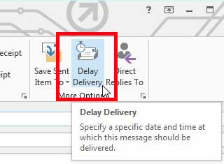 select the Delay Delivery option