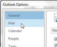 click mail in the left column
