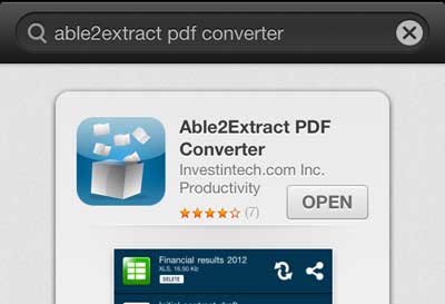 Able2Extract iPhone App Review 1 able2extract iphone review