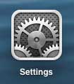 open the settings menu