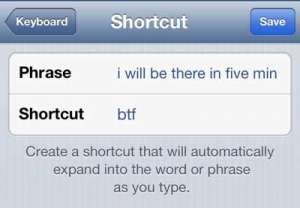 how to create a shortcut on the iphone 5