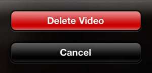 how to delete a recorded video on the iphone 5