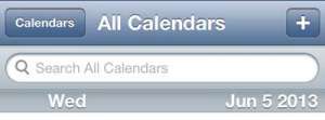 how to search the calendar on the iphone 5