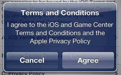 agree to the terms and conditions