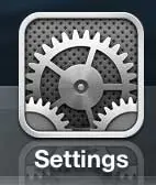 open the settings menu