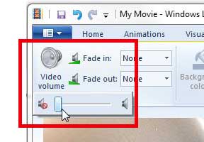 how to remove audio from an iphone video with windows live movie maker