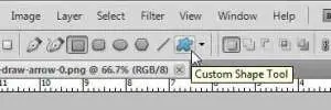 how to draw an arrow in photoshop cs5